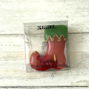 Z Gallerie Red & Green Floating Stocking Candle Christmas Holiday Decor NEW